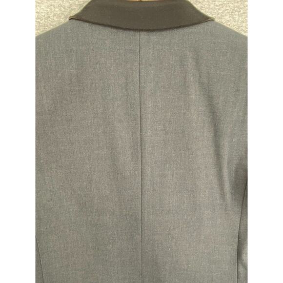 T Tahari Blazer Jacket Womens 8 Black Wool Lined Career Long Sleeve Collared - Picture 9 of 16